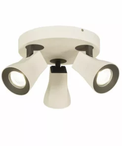 Lampani Modus Valkoinen/Musta 3-os. Pyöreä Kattokohdevalaisin