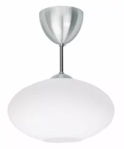 Lampani Bullo Alum./Opaali 27 cm IP 21 Riippuvalaisin