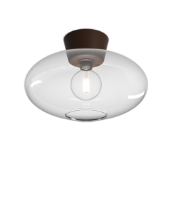 Lampani Bullo XL Oksidoitu/Kirkas 38 cm IP 21 Plafondi