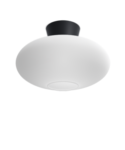 Lampani Bullo XL Musta/Opaali 38cm IP21 Plafond