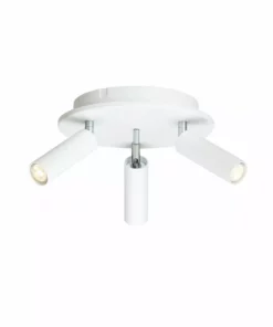 Lampani Cato Slim Kattokohdevalaisin Pyöristää 3:a Mattavalkoinen