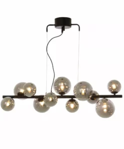 Lampani Molekyl Musta/Savu 85cm Kattovalaisin