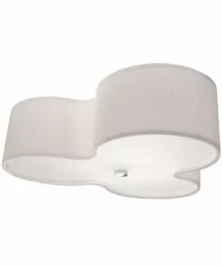 Lampani Kolme Valkoinen/Tekstiili 70 cm Plafondi