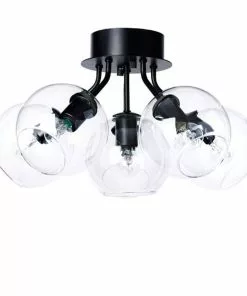 Lampani Tage Musta/Kirkas 50 cm Plafondi