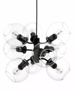 Lampani Tage Musta/Kirkas Lasi Kattovalaisin