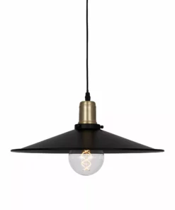 Lampani Disc Musta/Messinki 40cm Kattovalaisin