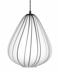 Lampani Lewis Kattovalaisin 30cm Valkoinen/Musta