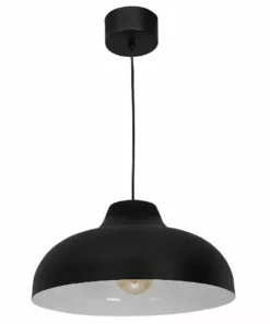 Lampani Basca Kattovalaisin Musta/Valkoinen Metalli 40cm