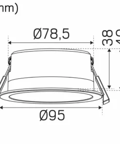 Lampani Level Quick Alasvalo Musta 3000K -Lampan kauppa hidealite level quick iso svart 3000k 4
