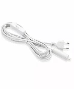 Lampani Expand Startkabel Med Eu Kontakt Och Strömbrytare 3,5m Vit