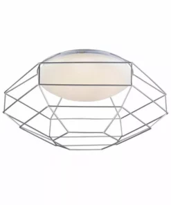 Lampani Nest Valkoinen/Hopea 49 cm LED Plafondi