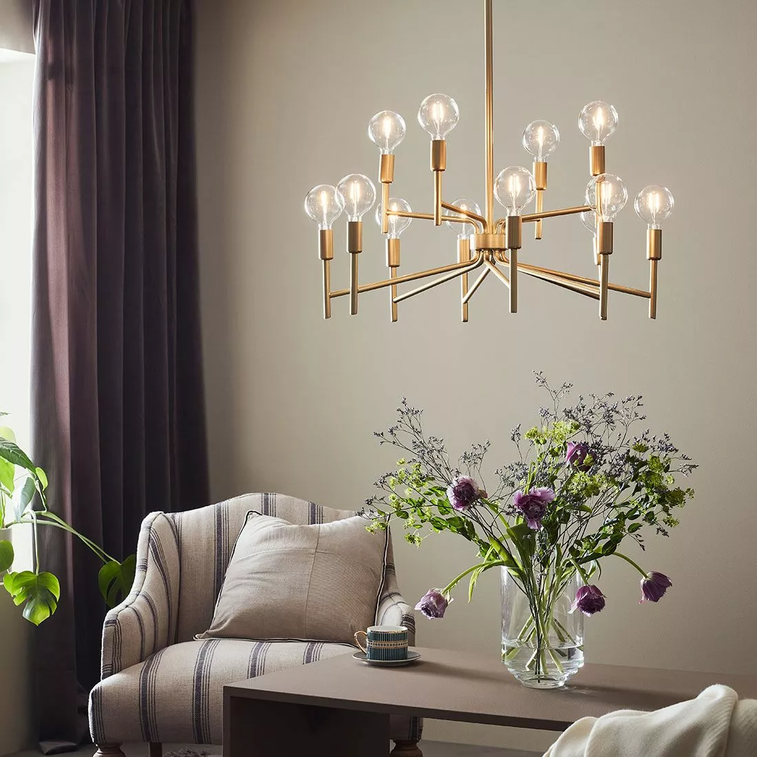 Regent kattokruunu 72cm kulta Lampani Regent Kattokruunu 72cm Kulta -Lampan kauppa markslojd regent takkrona 72cm guldfargad 2