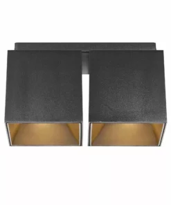 Lampani Ethan 2 Kattokohdevalaisin Musta