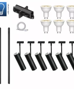 Lampani Mib 6 Smart Rail System Suuri Musta 200cm