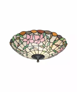 Lampani Hibiskus Tiffany 40cm Plafondi