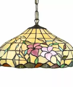 Lampani Hibiskus Tiffany 40cm Kattovalaisin