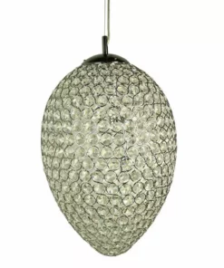 Lampani Ägget Kristalli 50 cm Riippuvalaisin