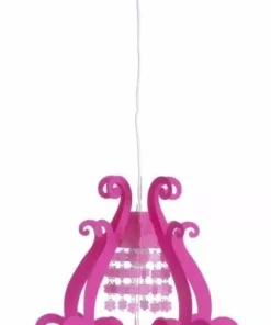 Lampani Barock Vaaleanpunainen 45 cm Kattovalaisin