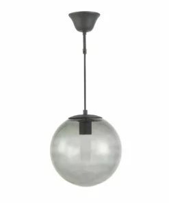 Lampani Como Taklampa 25cm Svart/Rök