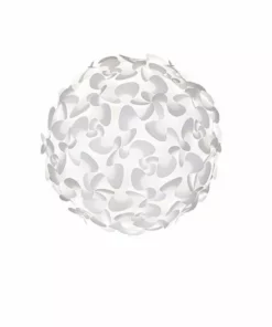 Lampani Lora Medium Valkoinen Varjostin