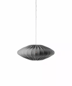 Lampani Ellips Harmaa Jersey 65 cm Kattovarjostin