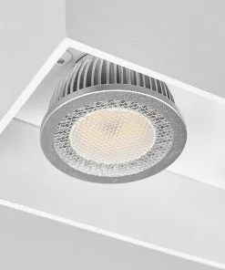 Arcchio 2-lamp. Pinta-asennettava Downlight Carson, Valk. -Lampan kauppa 2 lamp pinta asennettava downlight carson valk 3
