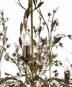 Searchlight 8-lamp. Firenzeläistyylinen Kattokruunu Almandite