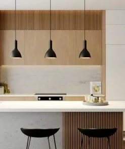 Arcchio Cosmina -riippuvalo, 1-lamp., Musta