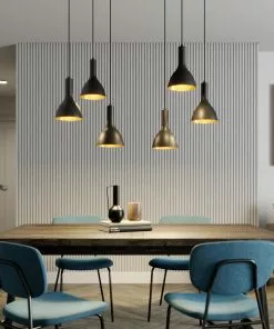 Arcchio Cosmina -riippuvalo, 3-lamp., Musta