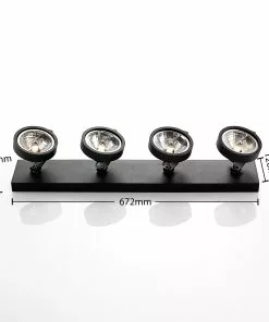 Arcchio Dagur -kattovalo, 4-lamp., Musta -Lampan kauppa arcchio dagur kattovalo 4 lamp musta 2