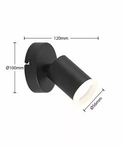 Arcchio Efilius-kattospotti Pyöreä Musta 1-lamp. 5 Arcchio Efilius-kattospotti Pyöreä Musta 1-lamp. -Lampan kauppa arcchio efilius kattospotti pyoereae musta 1 lamp 5