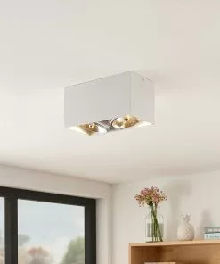 Arcchio Jarle -kattovalaisin, 2-lamp., Valkoinen