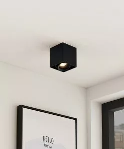 Arcchio Kubika -alasvalo, 1-lamp., Musta