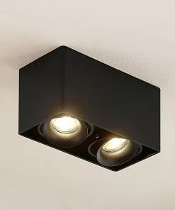 Arcchio Kubika -alasvalo, 2-lamp., Musta -Lampan kauppa arcchio kubika alasvalo 2 lamp musta 8