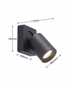 Arcchio Leevya-kattovalo 1-lamp. Kulmikas Musta -Lampan kauppa arcchio leevya kattovalo 1 lamp kulmikas musta 5