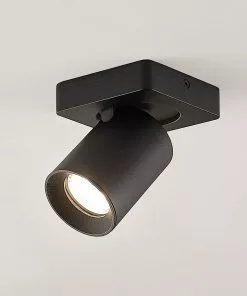 Arcchio Leevya-kattovalo 1-lamp. Kulmikas Musta -Lampan kauppa arcchio leevya kattovalo 1 lamp kulmikas musta 8