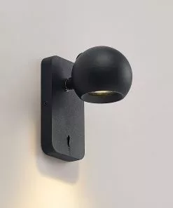 Arcchio Renko -seinävalaisin, 1-lamp. Musta -Lampan kauppa arcchio renko seinaevalaisin 1 lamp musta 2