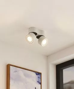 Arcchio Rotari -LED-kattokohdevalo, 2-lamp. 1W