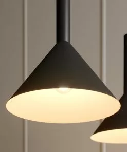 Arcchio Tadej -riippuvalo 3-lamp., Musta-valk. -Lampan kauppa arcchio tadej riippuvalo 3 lamp musta valk 3