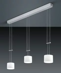 BANKAMP Grazia -riippuvalo ZigBee 3-lamp. Nikkeli