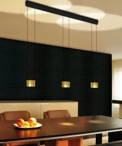 BANKAMP Impulse -LED-riippuvalaisin 3-lamp. Kulta