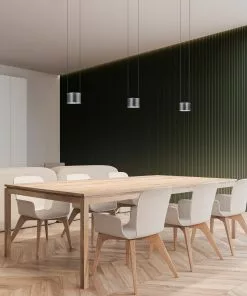 BANKAMP Impulse LED-riippuvalo 3-lamp. Antrasiitti