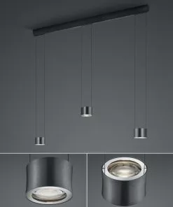 BANKAMP Impulse LED-riippuvalo 3-lamp. Antrasiitti -Lampan kauppa bankamp impulse led riippuvalo 3 lamp antrasiitti 4