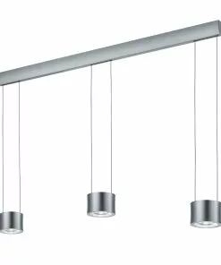 BANKAMP Impulse -LED-riippuvalo 3-lamp. Nikkeli