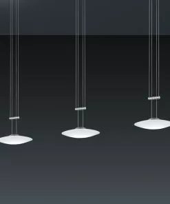 BANKAMP Strada Orbit Riippuvalaisin 3-lamp. 155cm