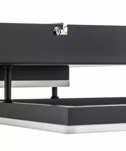 Fabas Luce Bard-LED-kattovalo, 45x45 Cm 2-lamp., Antrasiitti -Lampan kauppa bard led kattovalo 45x45 cm 2 lamp antrasiitti 5