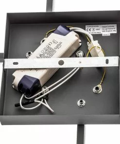 Fabas Luce Bard-LED-kattovalo, 45x45 Cm 2-lamp., Antrasiitti -Lampan kauppa bard led kattovalo 45x45 cm 2 lamp antrasiitti 6