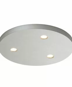 Bopp Close LED-kattovalaisin, 3-lamp., Pyöreä Alu