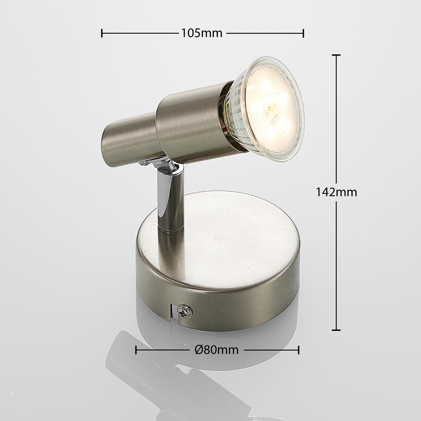 ELC Farida -LED-kohdevalo, nikkeli, 1-lamp. ELC Farida -LED-kohdevalo, Nikkeli, 1-lamp. -Lampan kauppa elc farida led kohdevalo nikkeli 1 lamp 11