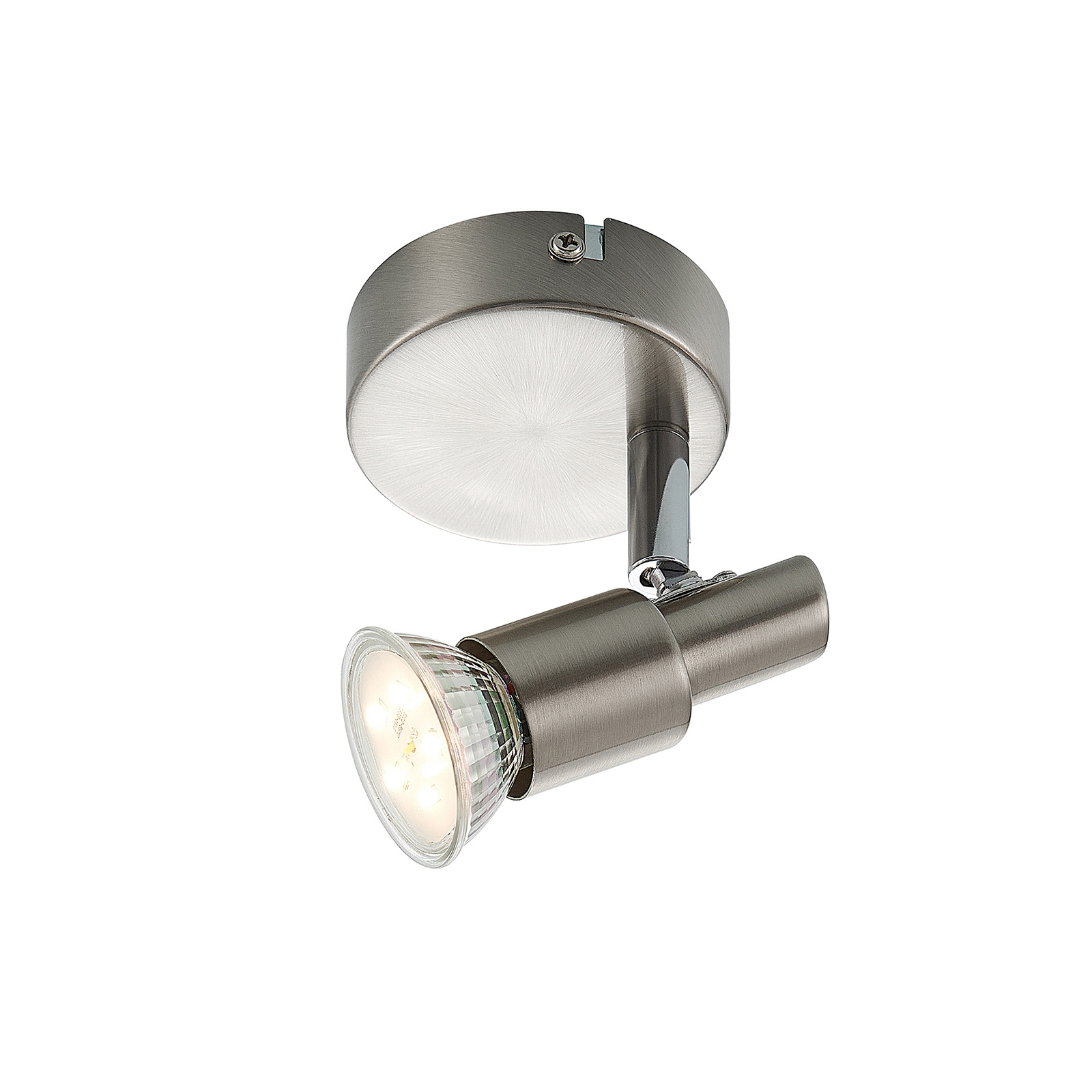 ELC Farida -LED-kohdevalo, nikkeli, 1-lamp. ELC Farida -LED-kohdevalo, Nikkeli, 1-lamp. -Lampan kauppa elc farida led kohdevalo nikkeli 1 lamp 12